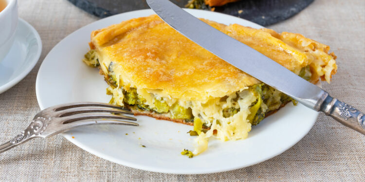 Receita de Torta de Brócolis.